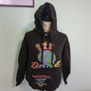 D.A.R.E. DARE Planet Earth Graphic Hoodie Sweatshirt medium women's